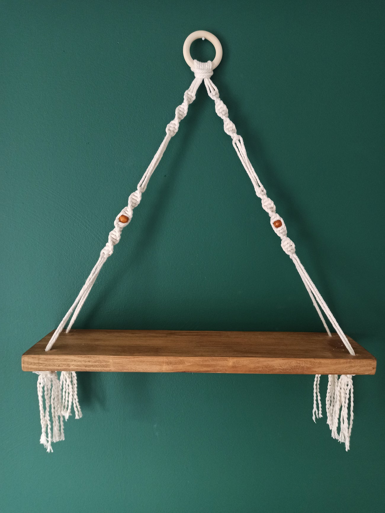 Etagère suspendue avec perles & macramé-Holbox Spirit